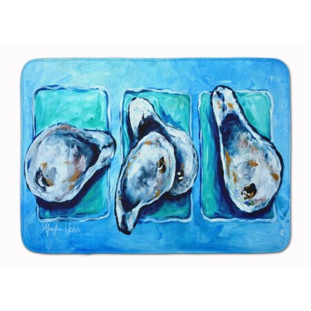 Carolines Treasures Oysters Oyster + Oyster = Oysters Machine Washable Memory Foam Mat MW1110RUG